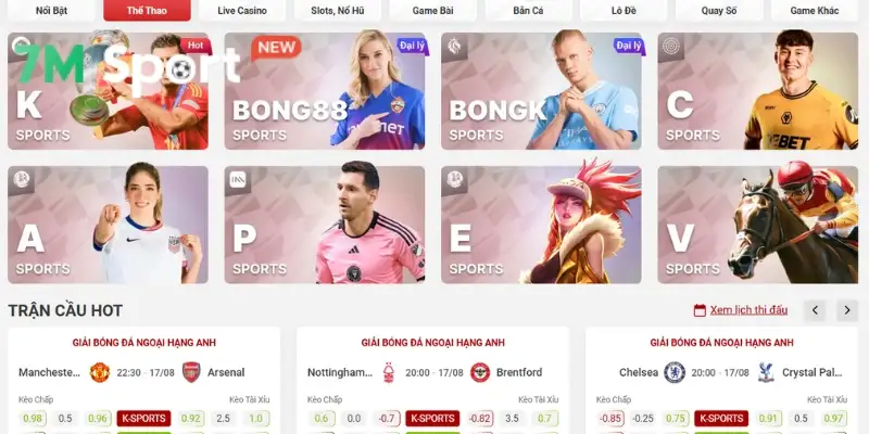 Hệ thống kèo đặt cược đa dạng với nhiều thể loại tại trang chủ