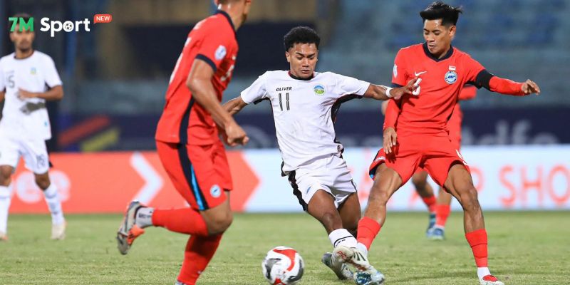 U22 Singapore vs U22 Timor Leste: Địa chấn đầu tiên tại giải 7 Timor Leste đã có nửa cuối hiệp 1 thi đấu hiệu quả